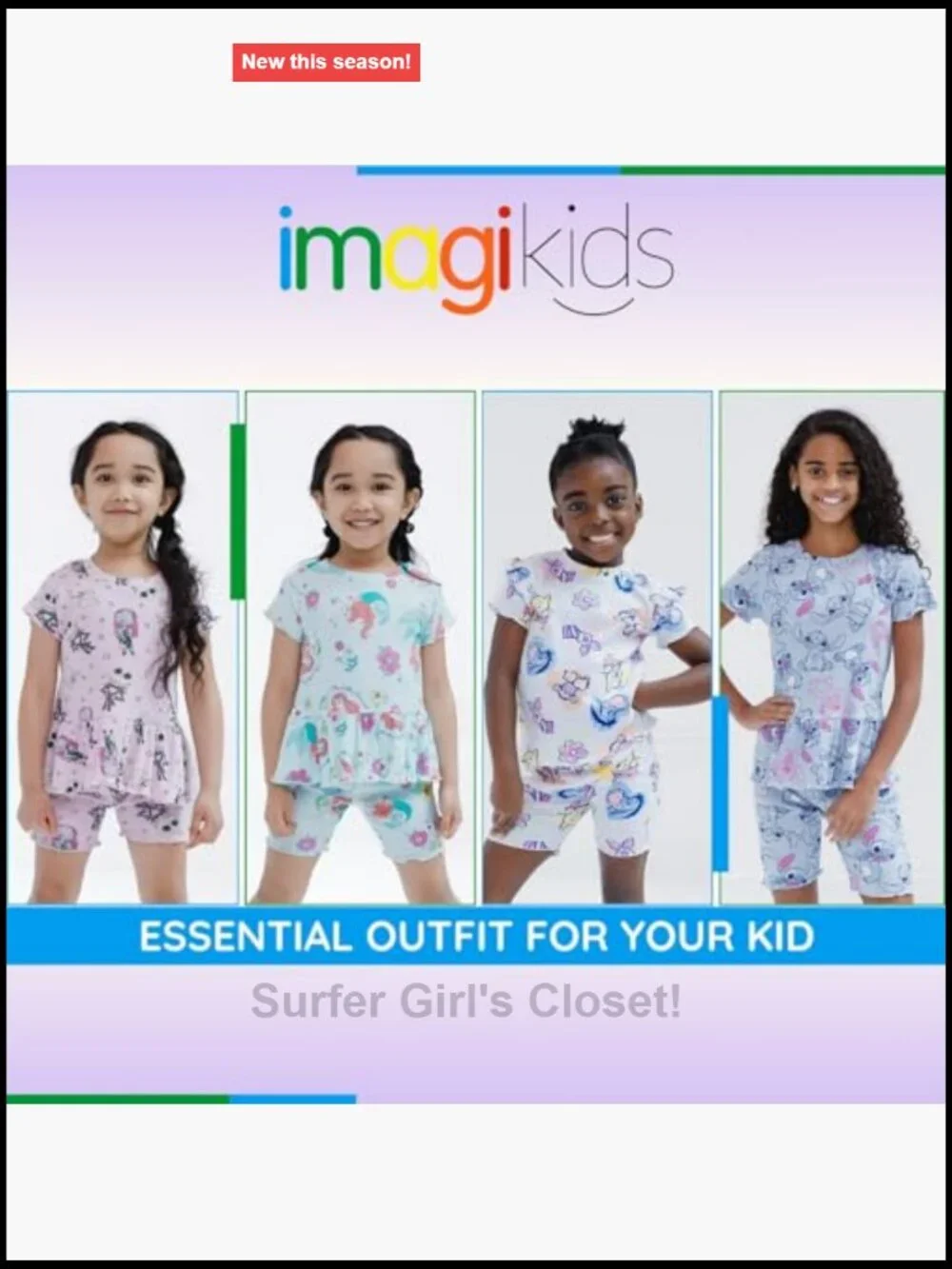 Disney Girls 2-Piece Tee and Shorts Set Toddler